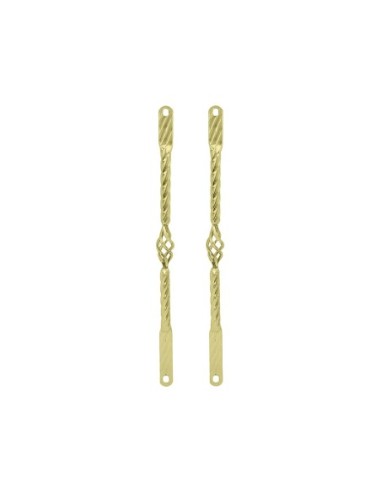 20 Cage Twisted Spring Fork Bars Gold.